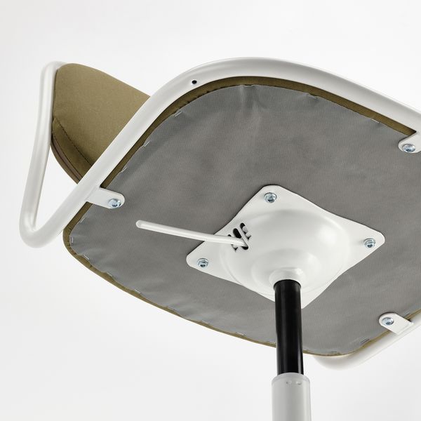 Рабочий стул, белый, Vissle желто-зеленый IKEA ÖRFHATTEFJÄLL ХАТТЕФЬЕЛЛЬ ОРФЬЕЛЛЬ 094.160.28 - фото 7