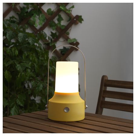 Светодиодный фонарь/солнечн батарея СОЛВИДЕН, желтый