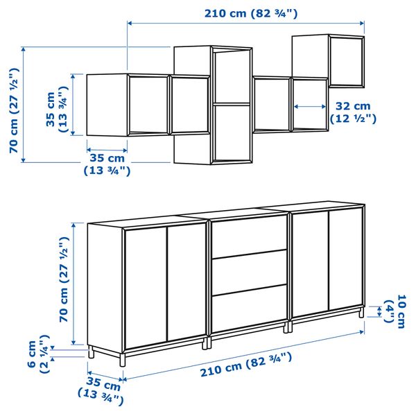 IKEA, дополнительный ракурс - схема-чертеж с размерами