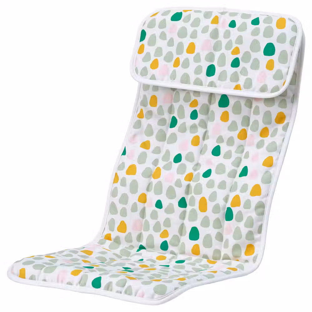POÄNG Подушка-сиденье на детское кресло - ульвсбю/орнамент «точки» - фото 1