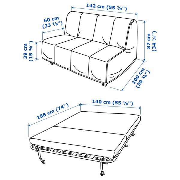 IKEA, дополнительный ракурс - схема-чертеж с размерами