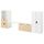 Комбинация для хранения со скамьей СТУВА, белый, береза (300x50x128 см)