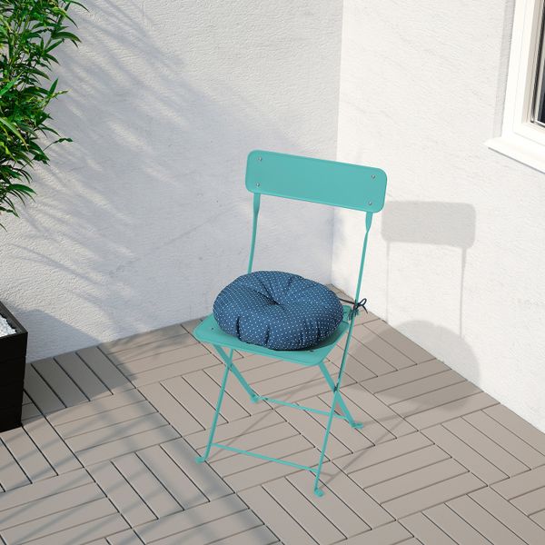 Садовый стул, складной/бирюзовый IKEA SALTHOLMEN САЛЬТХОЛЬМЕН 305.059.99 - фото 5