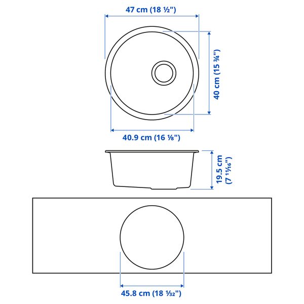 IKEA, дополнительный ракурс - схема-чертеж с размерами