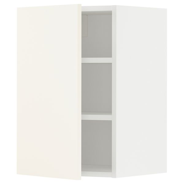 Навесной шкаф с полками, белый, Vallstena белый, 40x60 см IKEA METOD МЕТОД 995.072.55 - фото 1