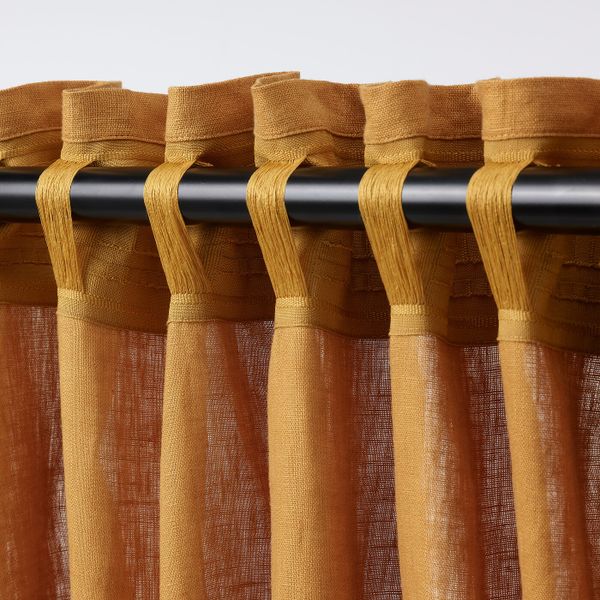 Гардины, 2 шт., золотисто-коричневый 145x300 см IKEA DYTÅG ДЮТОГ 705.039.98 - фото 3