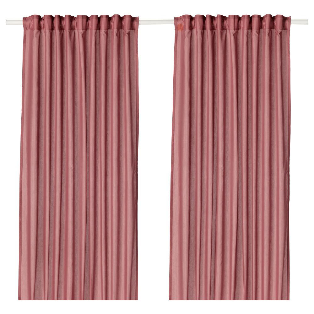 Гардины, 1 пара ВИВАН, розовый (145x300 см) - фото 1