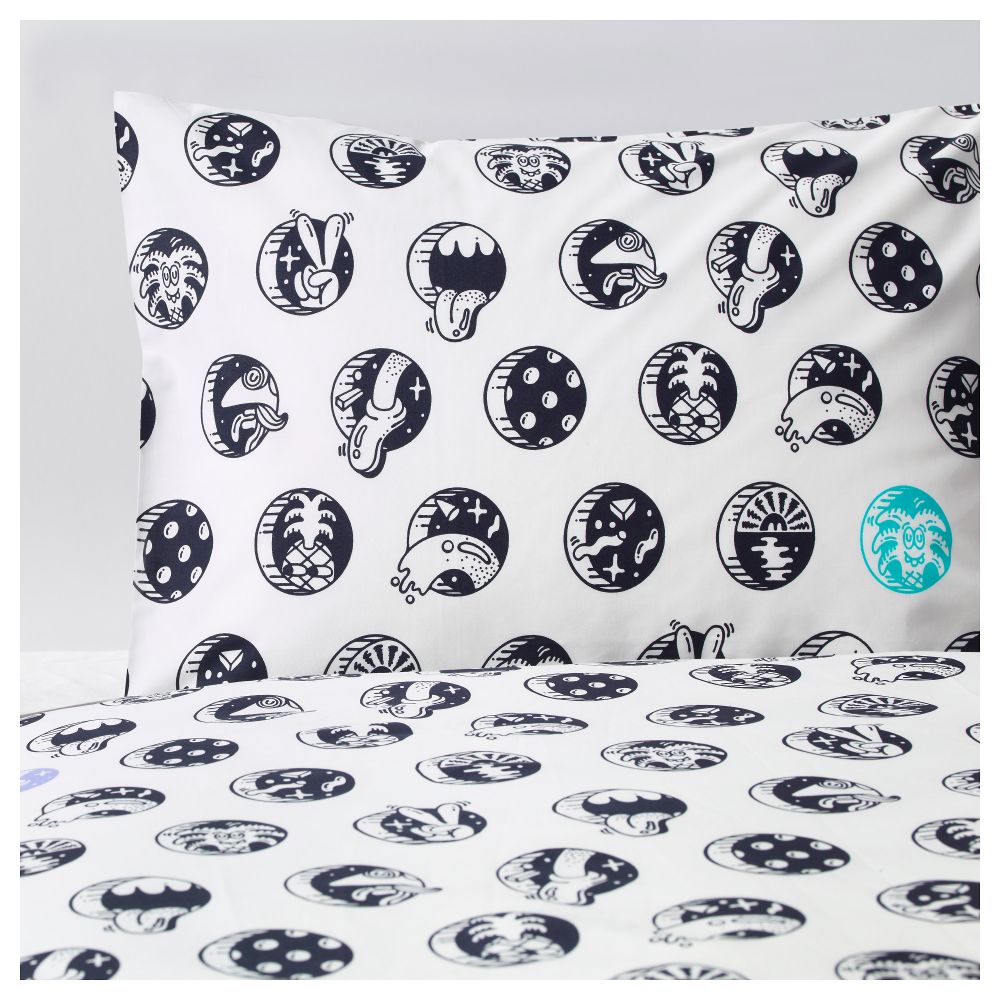 Пододеяльник и 1 наволочка СТУНСИГ, креатив (150x200/50x70 см) - фото 1