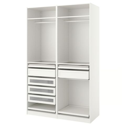 PAX Гардероб, комбинация - белый 150x58x236 см