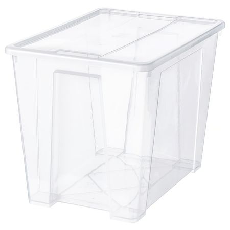 SAMLA Контейнер с крышкой - прозрачный 57x39x42 см/65 л