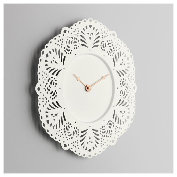 Настенные часы СКУРАР, белый (32 см) - схема-чертеж с размерами