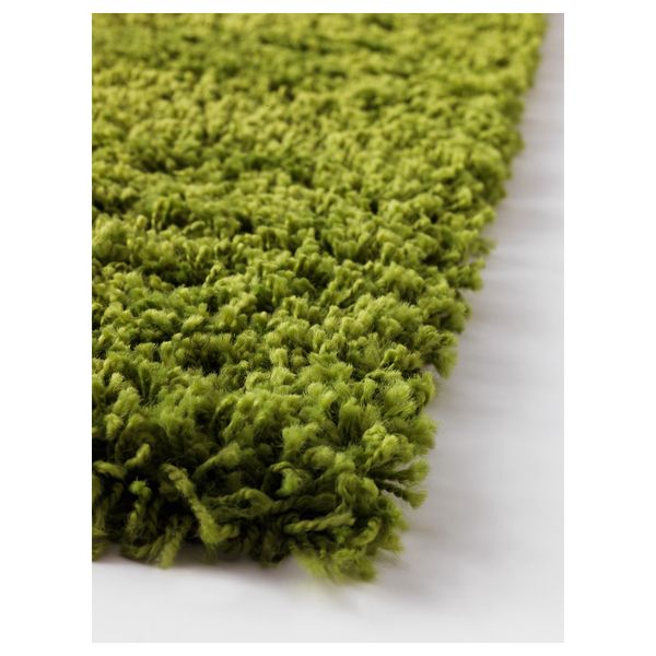 Ковер, длинный ворс ХАМПЭН, ярко-зеленый (133x195 см) - фото 2