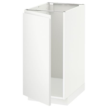 Напольный шкаф под мойку, сорт мусора, белый/Воксторп матовый белый 40x60 см IKEA METOD МЕТОД 294.463.31