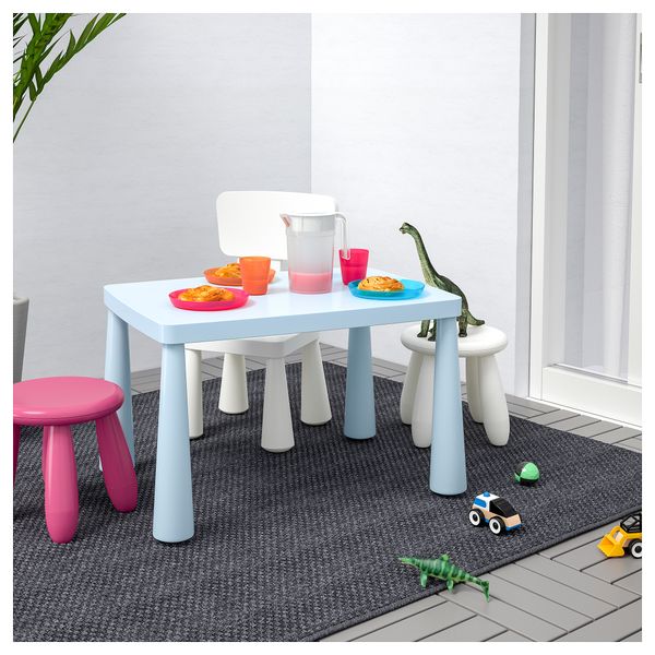 Стол детский МАММУТ, д/дома/улицы голубой голубой (77x55 см) - фото 4