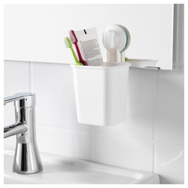 Держатель для зубных щеток СТУГВИК, белый - фото 6