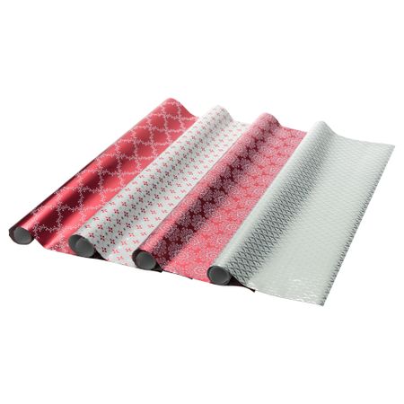 Рулон оберточной бумаги ВИНТЕР 2015, разные цвета, красный, белый (2x0.7 м)