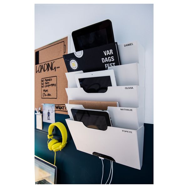 Газетница настенная, белый IKEA KVISSLE КВИССЛЕ 901.980.30 - фото 4