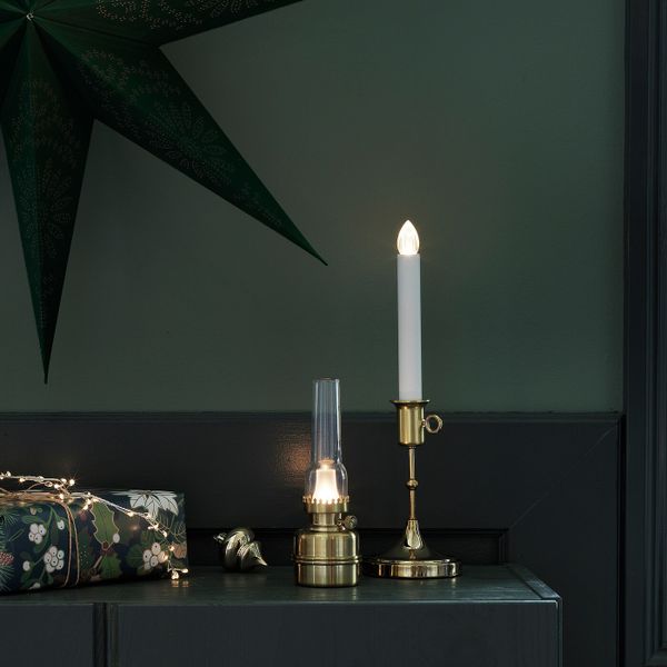 Светодиодная подсвечник на батарейках, латунь IKEA STRÅLA СТРОЛА 504.766.13 - схема-чертеж с размерами