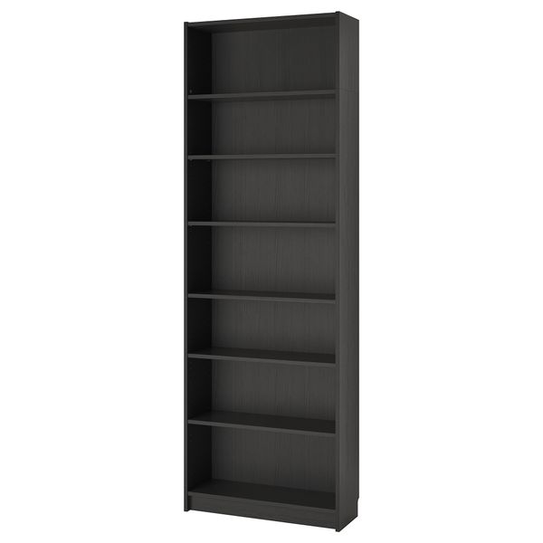 Стеллаж, 80x28x237 см, черно-коричневый IKEA BILLY БИЛЛИ 392.177.44 - фото 1