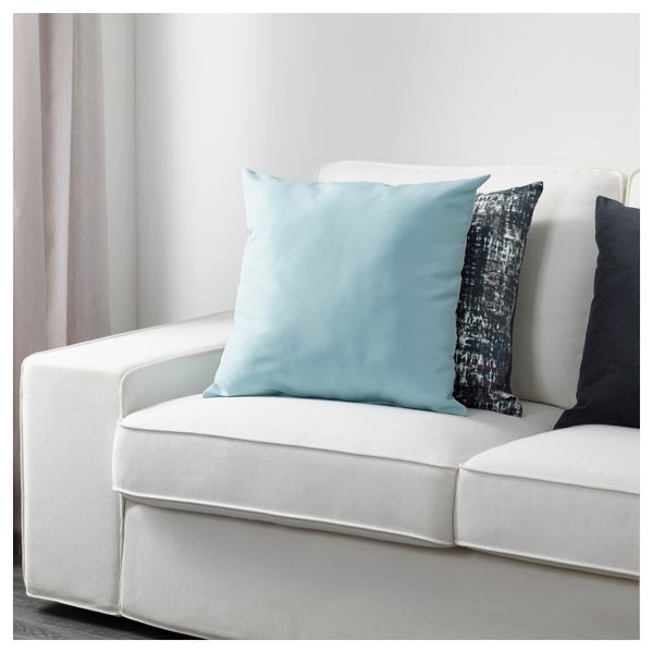 Подушка КРОНЭРТ, голубой (40x40 см) - схема-чертеж с размерами