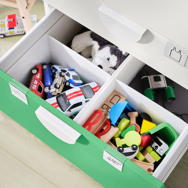 Комод с 6 ящиками, 60x57x123 см, белый, зеленый IKEA PLATSA ПЛАТСАA ПЛАТСА, SMÅSTAD СМОСТАД 893.877.29 - фото 4