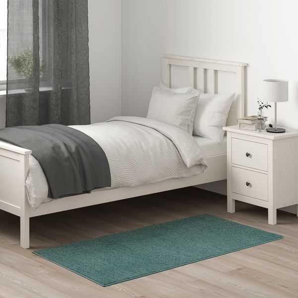 Ковер, короткий ворс, серо-бирюзовый 80x150 см IKEA SPORUP СПОРУП 804.876.67 - схема-чертеж с размерами