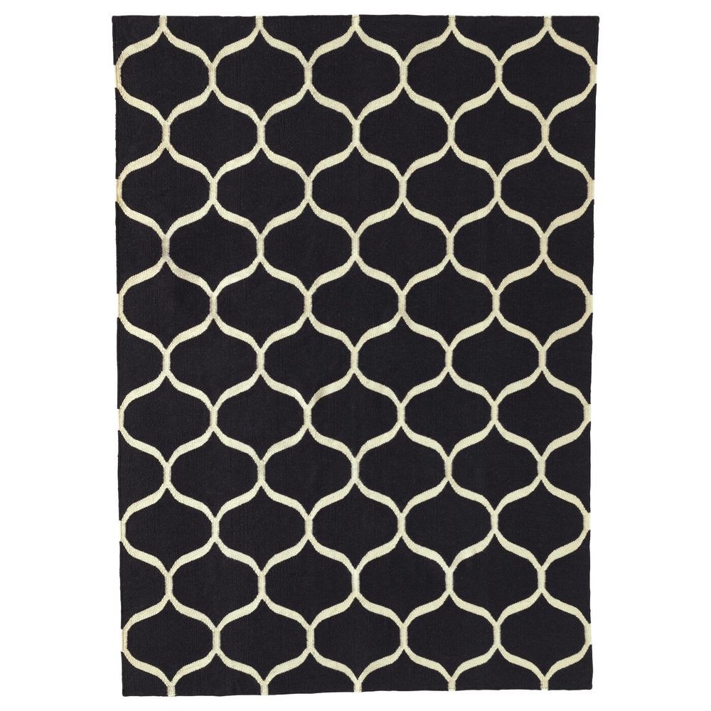 Ковер безворсовый, сетчатый орнамент ручная работа, сетчатый орнамент белый синий 170x240 см IKEA СТОКГОЛЬМ 2017 503.526.60 - фото 1