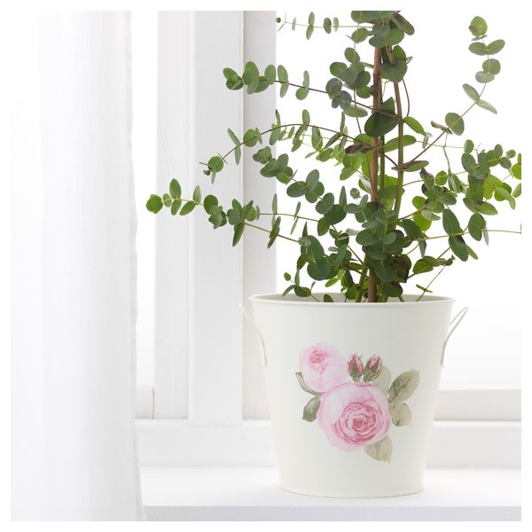 Кашпо с ручками РОЗЕПЕППАР, белый с оттенком (17 см) - фото 2