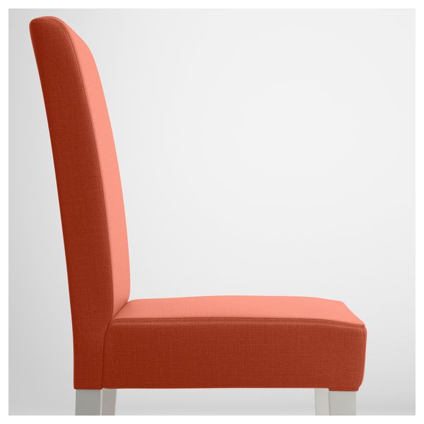 Стул ХЕНРИКСДАЛЬ, белый, Шифтебу темно-оранжевый - фото 4