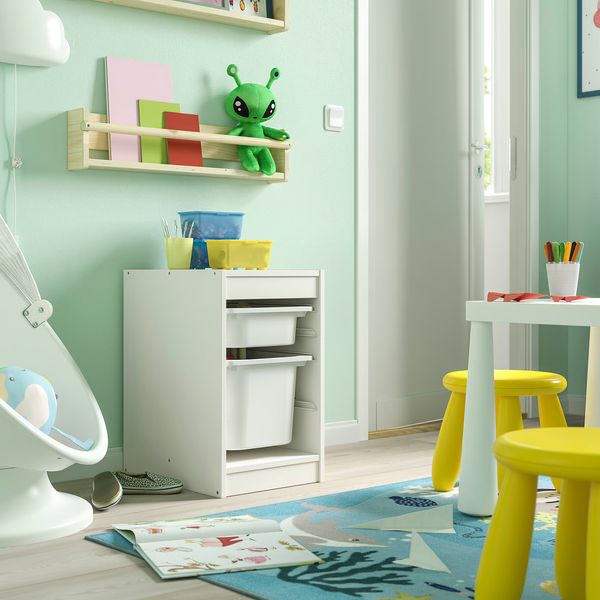 TROFAST Комбинация д/хранения+контейнеры - белый/белый 34x44x56 см - фото 2