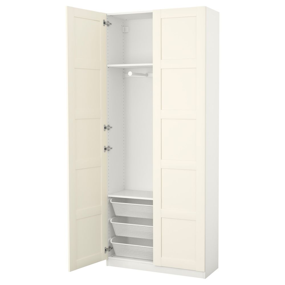 Гардероб, белый, Бергсбу белый, 100x38x236 см IKEA ПАКС 692.488.24 - фото 1