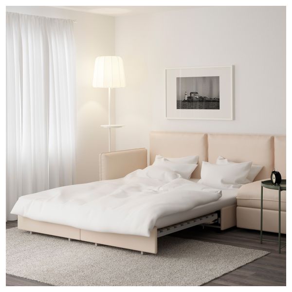 4-местный диван-кровать ВАЛЛЕНТУНА, Мурум бежевый - фото 2