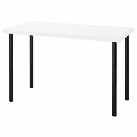 LAGKAPTEN / ADILS Письменный стол - белый/чёрный 120x60 см