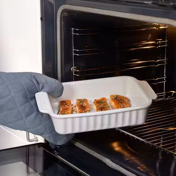POETISK ПОЭТИСК Форма для духовки - белый с оттенком 30x20 см - фото 2