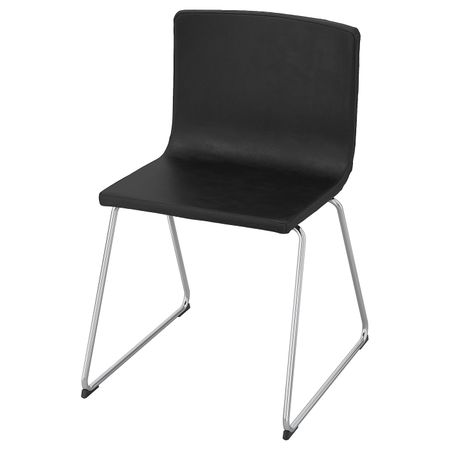 Стул, хромированный/Мьюк темно-коричневый IKEA BERNHARD БЕРНГАРД 903.597.92