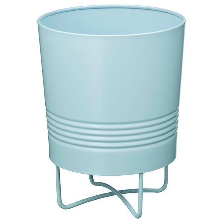 Кашпо на опоре, для дома, улицы голубой 12 см IKEA ГРАНАТЭППЛЕ 104.527.32