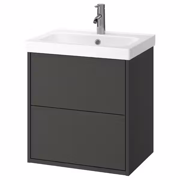 HAVBÄCK / ORRSJÖN ОРРШЁН Шкаф с ящиками/раковина/смеситель - фото 1