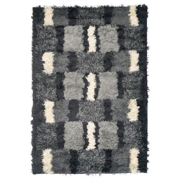 Ковер, длинный ворс, разноцветный 133x195 см IKEA NAUTRUP НАУТРУП 004.400.18 - фото 1