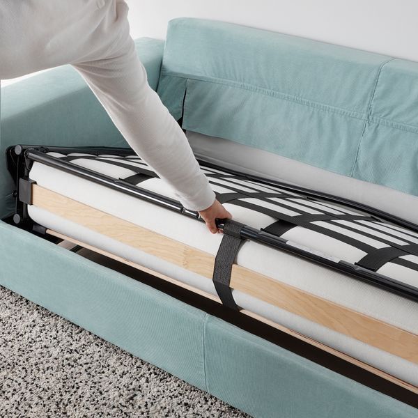 2-местный диван-кровать, с широкими подлокотниками, Saxemara голубой IKEA VIMLE ВИМЛЕ 894.190.42 - фото 7