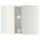 Угловой навесной шкаф с вращающейся секцией МЕТОД, белый, Росдаль белый