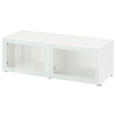 Стеллаж со стеклянная дверьми IKEA BESTÅ БЕСТО 794.891.63