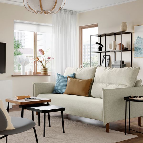 MANNARP 3-местный диван - Gunnared бежевый - фото 2