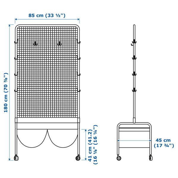 Ширма ВЕБЕРЁД, естественный (85x180 см) - фото 6