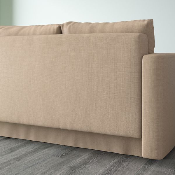 Угловой диван-кровать с отделением для/хран, Шифтебу бежевый IKEA FRIHETEN ФРИХЕТЭН 304.191.43 - фото 7