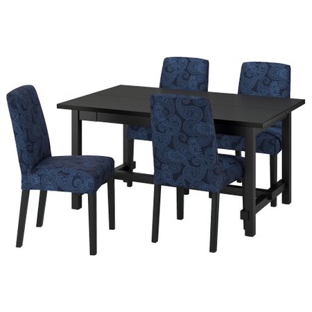 Стол и 4 стула IKEA BERGMUND БЕРГМУНД, NORDVIKEN НОРДВИКЕН 495.715.93