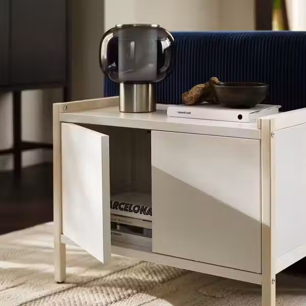 EKENABBEN Шкаф - осина/белый 70x35x51 см - фото 3