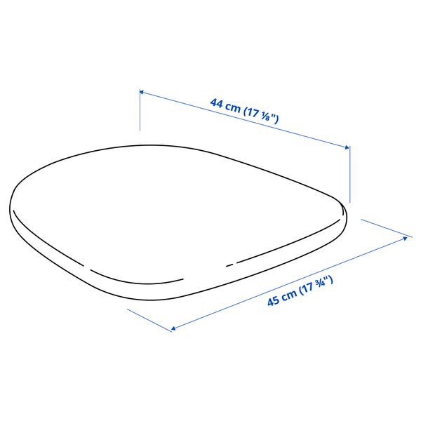 Подушка на сиденье, 44x45 см IKEA ODGER ОДГЕР 105.183.61 - фото 4
