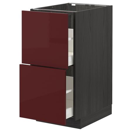 Напольный шкаф 2 форнтальных, 2 высоких ящик, 40x60 cm IKEA METOD МЕТОД, MAXIMERA МАКСИМЕРА 993.277.54