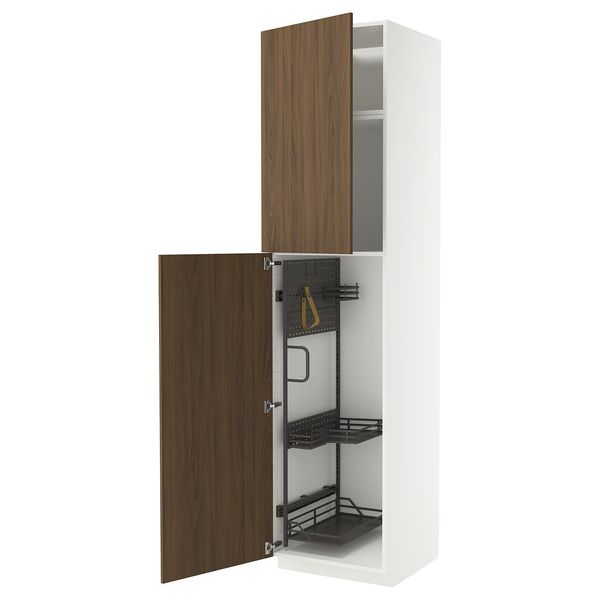 METOD Высокий шкаф с отд д/акс д/уборки - фото 1