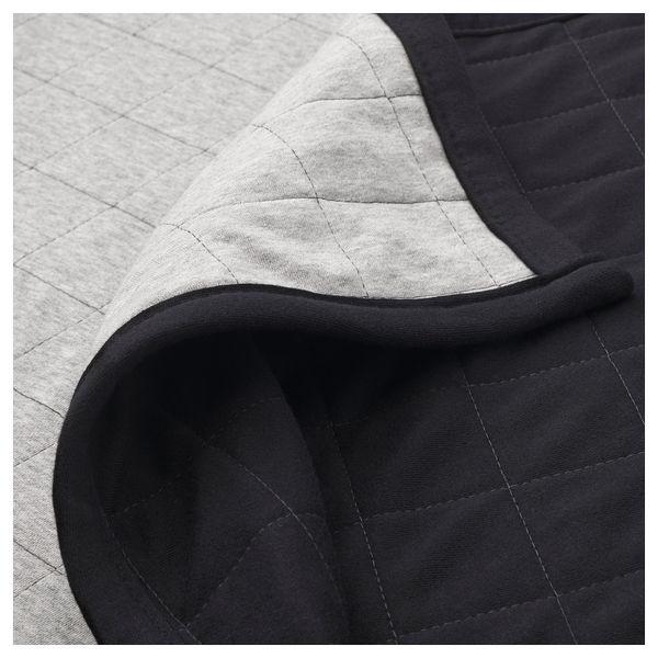 Плед СПЭНСТ, черный, серый (120x180 см) - схема-чертеж с размерами